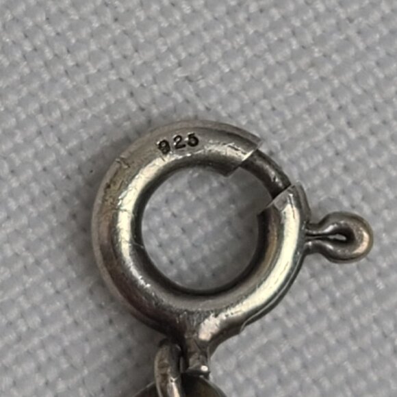 925 Sterling Silver Dolphin Chain Link Bracelet - Picture 5 of 7